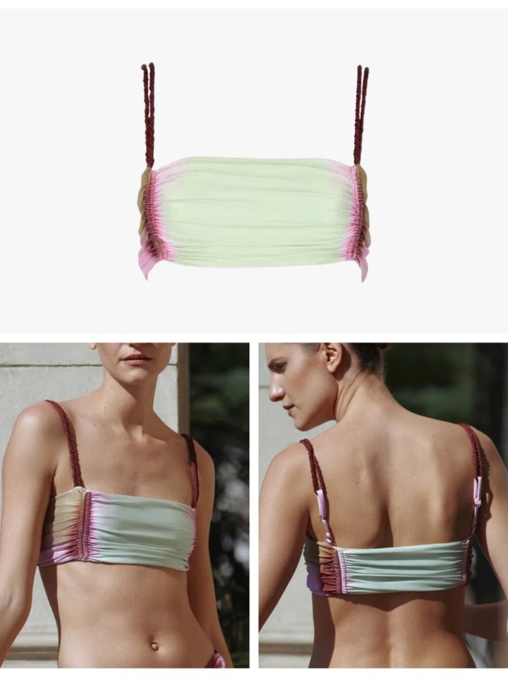 New BAOBAB Paloma Bikini Bandeau Top